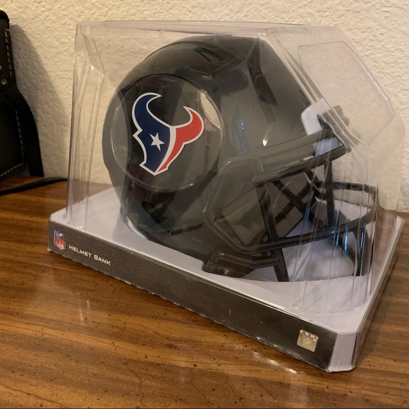 NFL Football ABS Mini 8" Helmet Coin Bank Houston Texans Forever Collectibles - Picture 3 of 4